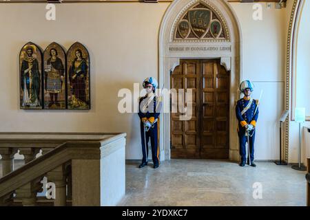 Palazzo Pubblico della Repubblica di San Marino. Contrada del Pianello, Città di San Marino, San Marino Stockfoto