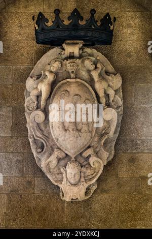 Palazzo Pubblico della Repubblica di San Marino. Piazzale Domus plebis, Città di San Marino, San Marino Stockfoto