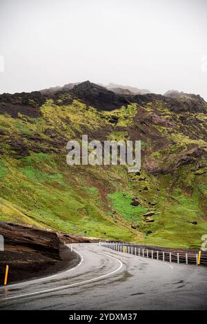 Reykjanes Peninsula Landscape, Island Stockfoto