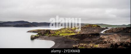 Reykjanes Peninsula Landscape, Island Stockfoto