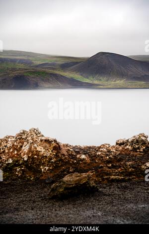 Reykjanes Peninsula Landscape, Island Stockfoto