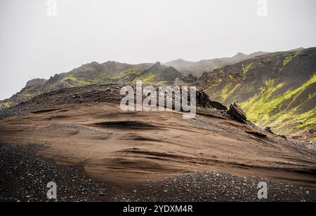 Reykjanes Peninsula Landscape, Island Stockfoto