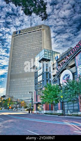 Hyatt Regency in der Innenstadt von Columbus Ohio in der Nähe des Arena District und der Short North Entertainment District. USA 2024 Stockfoto