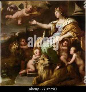 Allegorie der Großmut (um 1670), Gemälde von Luca Giordano (italienisch, 1634–1705), historisch, digital restaurierte Reproduktion eines Originals aus dem 17. Jahrhundert, exaktes Datum unbekannt Stockfoto