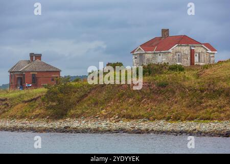 Keepers House, Georges Island Lighthouse, Halifax, Nova Scotia, Kanada Stockfoto