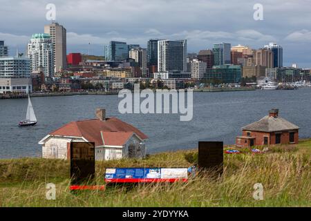 Lighthouse Keepers House, Georges Island National Historic Site, Halifax, Nova Scotia, Kanada Stockfoto