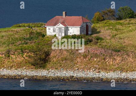 Keepers House, Georges Island Lighthouse, Halifax, Nova Scotia, Kanada Stockfoto