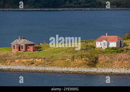 Keepers House, Georges Island Lighthouse, Halifax, Nova Scotia, Kanada Stockfoto