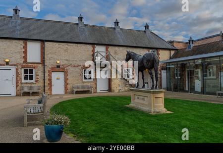 Blick auf das National Horseracing Museum in Newmarket, Suffolk, England, Großbritannien Stockfoto