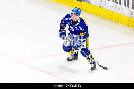 Kloten, Schweiz, 5. Oktober 2024: #86 Tyler Morley, Stürmer EHC Kloten. (Foto: Andreas Haas/dieBildmanufaktur) Stockfoto