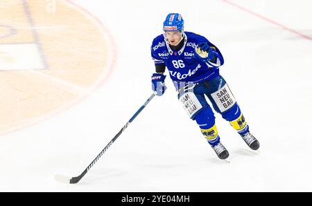 Kloten, Schweiz, 5. Oktober 2024: #86 Tyler Morley, Stürmer EHC Kloten. (Foto: Andreas Haas/dieBildmanufaktur) Stockfoto