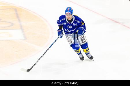 Kloten, Schweiz, 5. Oktober 2024: #86 Tyler Morley, Stürmer EHC Kloten. (Foto: Andreas Haas/dieBildmanufaktur) Stockfoto