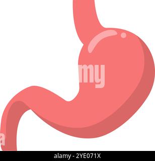Magen-Symbol. Organ. Verdauung. Editierbarer Vektor. Stock Vektor
