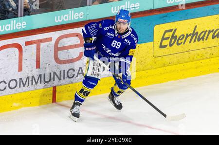 Kloten, Schweiz, 11. Oktober 2024: #89 Daniel Audette, Stürmer EHC Kloten. (Foto: Andreas Haas/dieBildmanufaktur) Stockfoto