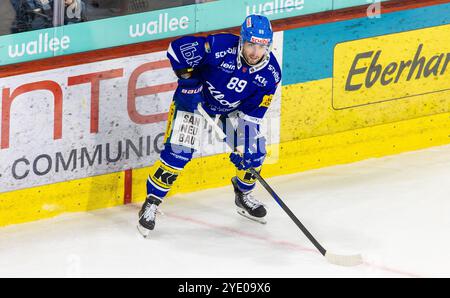 Kloten, Schweiz, 11. Oktober 2024: #89 Daniel Audette, Stürmer EHC Kloten. (Foto: Andreas Haas/dieBildmanufaktur) Stockfoto