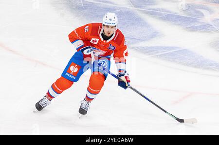 Zürich, Schweiz, 8. Oktober 2024: #46 Dean Kukan, Verteidiger ZSC Lions. (Foto: Andreas Haas/dieBildmanufaktur) Stockfoto