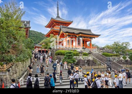 Der Kiyomizu-dera-Tempel in Kyoto, Japan am 27. September 2024 Stockfoto