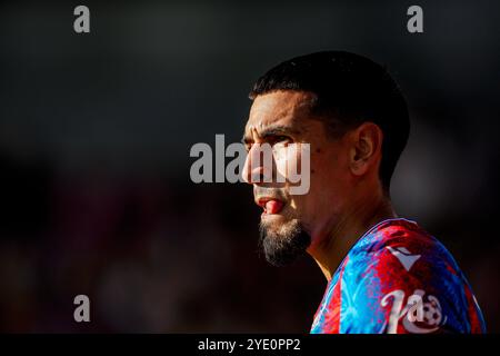 Daniel Munoz aus Crystal Palace in Aktion während des Premier League-Spiels im Selhurst Park, London. Bilddatum: Sonntag, 27. Oktober 2024. Stockfoto