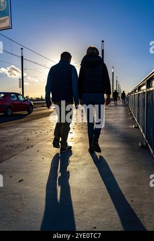 Verkehr auf der Kennedybrücke, mittlere der 3 Bonner Rheinbrücken, verbindet das Zentrum von Bonn und den Stadtteil Beuel, Bundesstraße B56, Stadtbahnlinien und Geh- und Radwege, Bonn NRW, Deutschland Kennedybrücke Bonn *** Verkehr auf der Kennedybrücke, Mitte der 3 Rheinbrücken in Bonn, verbindet das Zentrum von Bonn und den Stadtteil Beuel, Bundesstraße B56, Stadtbahnlinien und Fußwege und Radwege, Bonn NRW, Deutschland Kennedy Brücke Bonn NRW Stockfoto