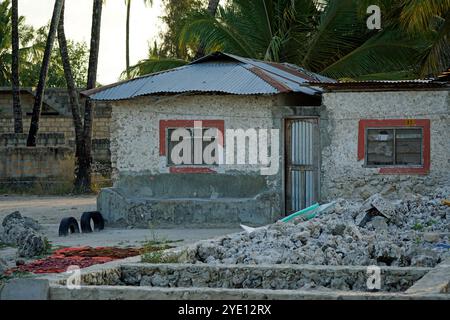 Einheimische Dorf in Djambiani auf sansibar Insel Stockfoto