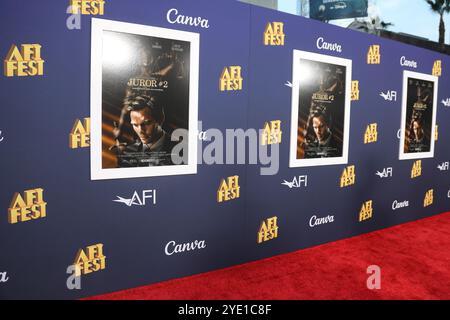 27. Oktober 2024, Los Angeles, Kalifornien, USA: Allgemeine Atmosphäre beim AFI fest 2024 Premiere von Juror #2 im TCL Chinese Theatre IMAX (Credit Image: © Nina Prommer/ZUMA Press Wire) NUR REDAKTIONELLE VERWENDUNG! Nicht für kommerzielle ZWECKE! Stockfoto