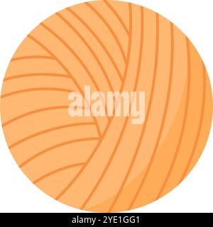 Wollball Häkeln Stock Vektor