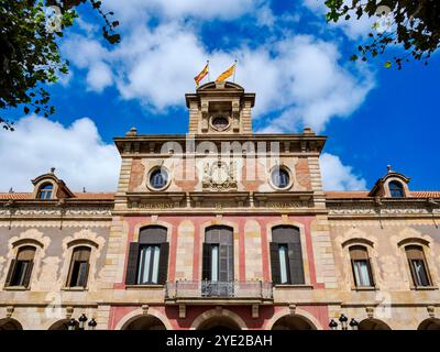 Der Palast des Parlaments von Katalonien, Parc de la Ciutadella, Barcelona, Katalonien, Spanien Stockfoto