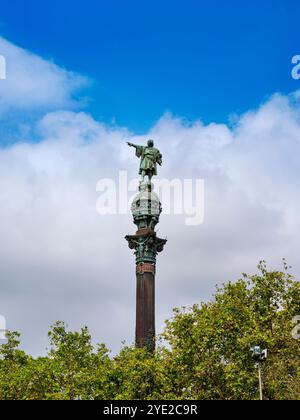 Kolumbus-Denkmal, Barcelona, Katalonien, Spanien Stockfoto