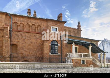 Die Alte Synagoge ist eine orthodoxe jüdische Synagoge im Stadtteil Kazimierz in Krakau, Polen Stockfoto