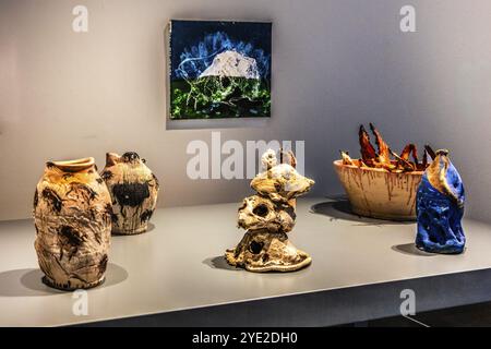 Kerakmiken, Ausstellung Miquel Barcelo, Vida y Muerte, Museum Kueppersmuehle, Duisburg, Deutschland – nur redaktionelle Verwendung Stockfoto