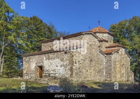 Das architektonische Ensemble Dzveli (Alt) Shuamta ist ein georgianisch-orthodoxes Kloster in 7 km Entfernung von Telavi, Georgien, Asien Stockfoto