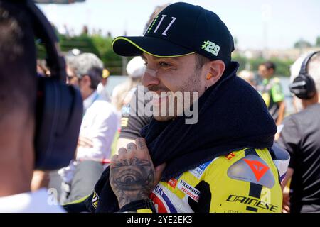 Misano Adriatico, Italien. Juni 2024. Foto Alessandro La Rocca/LaPresse16-06-2024, Misano World Circuit Marco Simoncelli Sport-Motociclismo-WSBK FIM Superbike World Championship-Pirelli Emilia Romagna Runde 14-16-Juni 2024 Gara 2 nella Foto: Andrea Iannone -Ducati Foto Alessandro La Rocca/ Credit: LaPresse/Alamy Live News Stockfoto