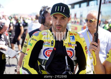 Misano Adriatico, Italien. Juni 2024. Foto Alessandro La Rocca/LaPresse16-06-2024, Misano World Circuit Marco Simoncelli Sport-Motociclismo-WSBK FIM Superbike World Championship-Pirelli Emilia Romagna Runde 14-16-Juni 2024 Tissot Superpole Rennen nella Foto: Andrea Iannone -Ducati Foto Alessandro La Rocca/ Credit: LaPresse/Alamy Live News Stockfoto