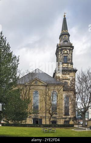 Christian's Church ist eine prächtige Rokoko-Kirche im Bezirk Christianshavn in Kopenhagen, Dänemark, Europa Stockfoto