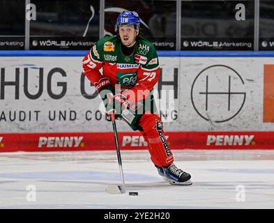 Augsburg, Deutschland. Oktober 2024. Riley McCourt (Augsburger Panther, #72). Deutschland, Augsburger Panther vs. Fischtown Pinguins Bremerhaven, Eishockey, DEL, 13. Spieltag, Saison 2024/2025, 27.10.2024. Foto: Eibner-Pressefoto/Heike feiner Credit: dpa/Alamy Live News Stockfoto