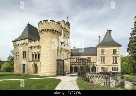 Chateau de Campagne ist eine Burg in Dordogne, Aquitanien, Frankreich, Europa Stockfoto