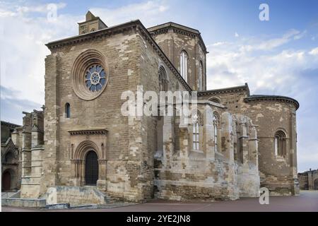 Die Kathedrale St. Maria von La Seu Vella ist die ehemalige Kathedrale der römisch-katholischen Diözese Lleida in Lleida, Katalonien, Spanien, Europa Stockfoto