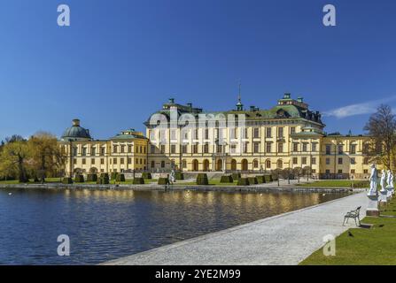 Der Drottningholm Palast ist die Privatresidenz der schwedischen Königsfamilie in Stockholm, Schweden, Europa Stockfoto