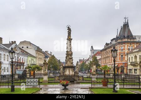 Pestsäule oder Immaculata ist eine barocke Pestsäule (Mariensäule und Dreifaltigkeitssäule) in Kosice, Slowakei, Europa Stockfoto