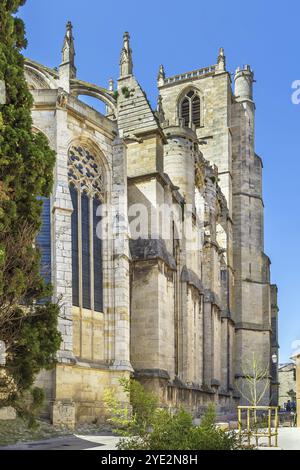 Die Kathedrale von Narbonne ist eine römisch-katholische Kirche in der Stadt Narbonne, Frankreich, Europa Stockfoto