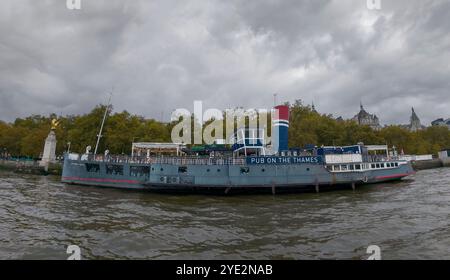 The Tattershall Castle - Pub on the Thames in London, Großbritannien Stockfoto