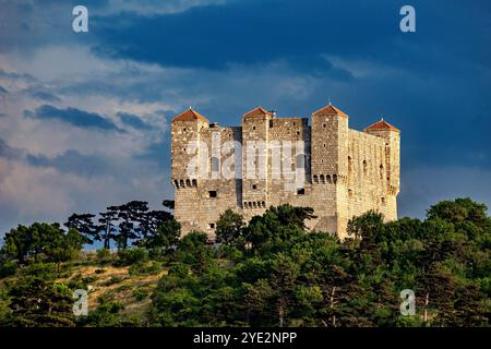 Das Schloss von Nehaj in Kroatien Stockfoto