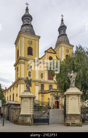 Die Zisterzienserkirche von Eger in der Altstadt, Ungarn, Europa Stockfoto