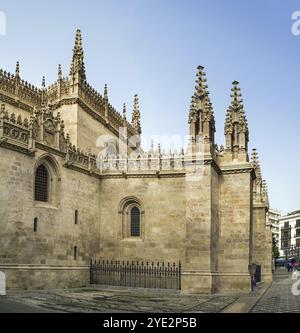 Die Königliche Kapelle von Granada (Spanisch Capilla Real de Granada) ist ein Gebäude im isabellinischen Stil im Herzen von Granada, Spanien, Europa Stockfoto