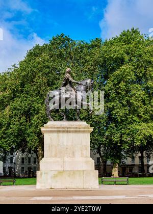 Reiterstatue von Wilhelm III., Queen Square, Bristol, England, Vereinigtes Königreich Stockfoto