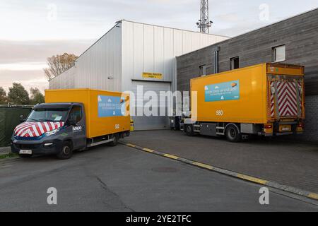 Gent, Belgien. Oktober 2024. Das Bild zeigt das interkommunale Abfallunternehmen Ivago in Gent am Dienstag, den 29. Oktober 2024. BELGA FOTO JAMES ARTHUR GEKIERE Credit: Belga News Agency/Alamy Live News Stockfoto