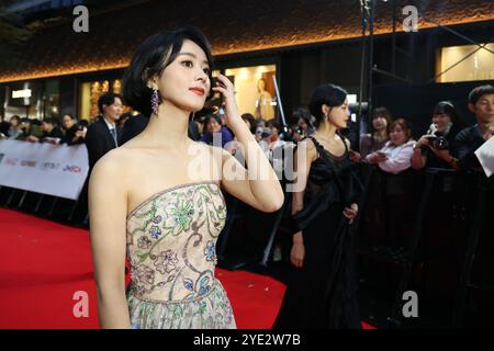Zhao Liying, 28. Oktober 2024 – das 37. Internationale Filmfestival Tokio. Eröffnungszeremonie auf dem Tokyo International Forum in Tokio, Japan am 28. Oktober 2024. (Foto: 2024 TIFF/AFLO) Stockfoto