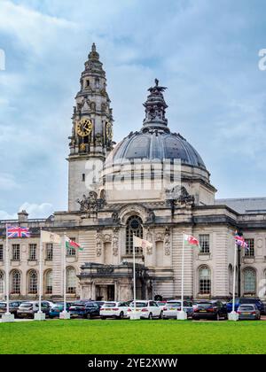 Rathaus, Cardiff, Wales, Vereinigtes Königreich Stockfoto