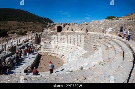 Epheser Bouleuterion, eine alte ratskammer und Stadthalle in Ephesus Türkei Stockfoto