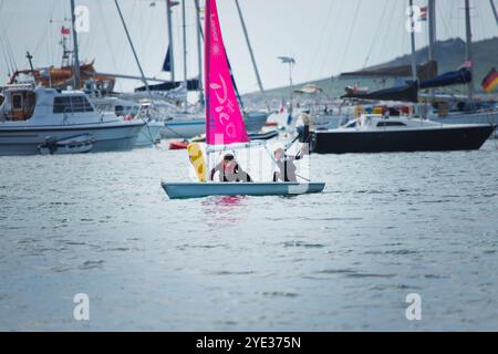 Kinder-Segelclub auf den Scilly-Inseln Stockfoto